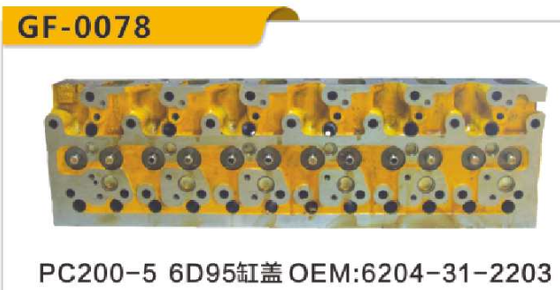 Guter Preis PC200-5 6D95 OEM:6204-31-2203 TP JPN GF-0078 MOTORTEILE ZYLINDERKOPF Online