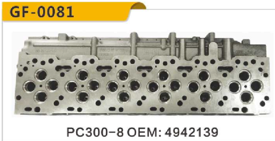 Bom preço PC300-8 OEM:4942139 TP JPN GF-0081 PEÇAS DE MOTOR CABEÇA DE CILINDRO On-line