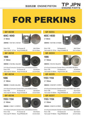 Giá tốt Động cơ khoáng máy piston cho Perkins Trực tuyến