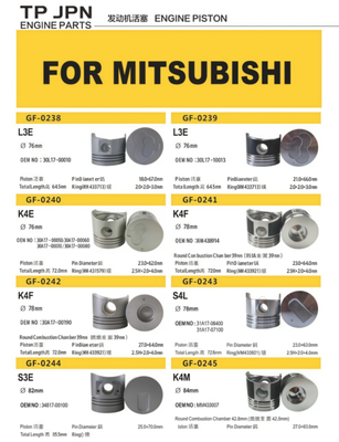 Giá tốt Động cơ khai quật piston cho Mitsubishi Trực tuyến
