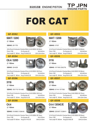 Buen precio PISTÓN DE MOTOR DE EXCAVADORA PARA CAT En línea