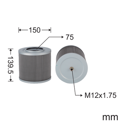Giá tốt FS700/CB4004/LF1150/FF1200/40050800101/P803/40050400241/P852 Đối với bộ lọc hoàn chỉnh DX75-9C/DX88-9C Trực tuyến